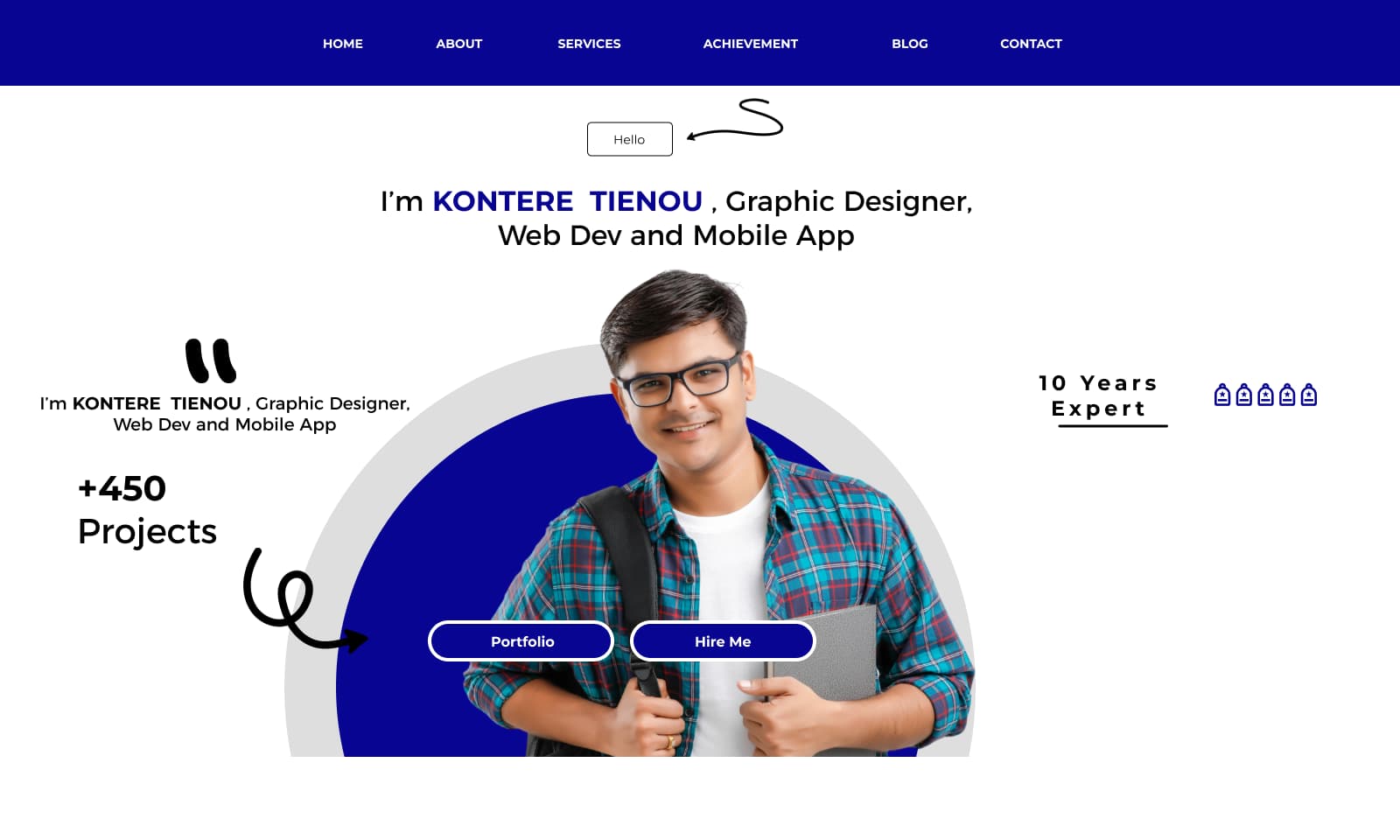 Falcon Digital Hub Website Mockup